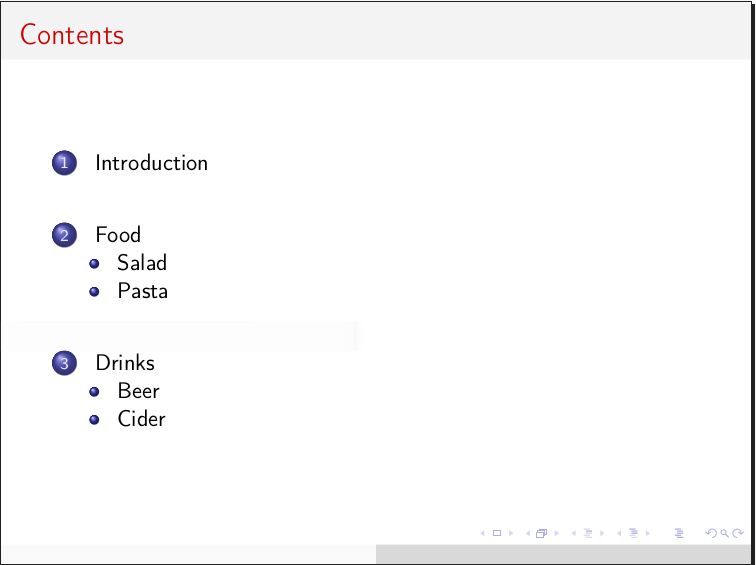 Headings example
